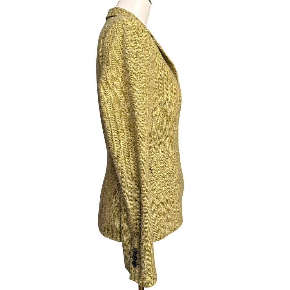 Jigsaw Cashmere Wool Herringbone Tweed Blazer Jacket Tailored Medium - Picture 5 of 10